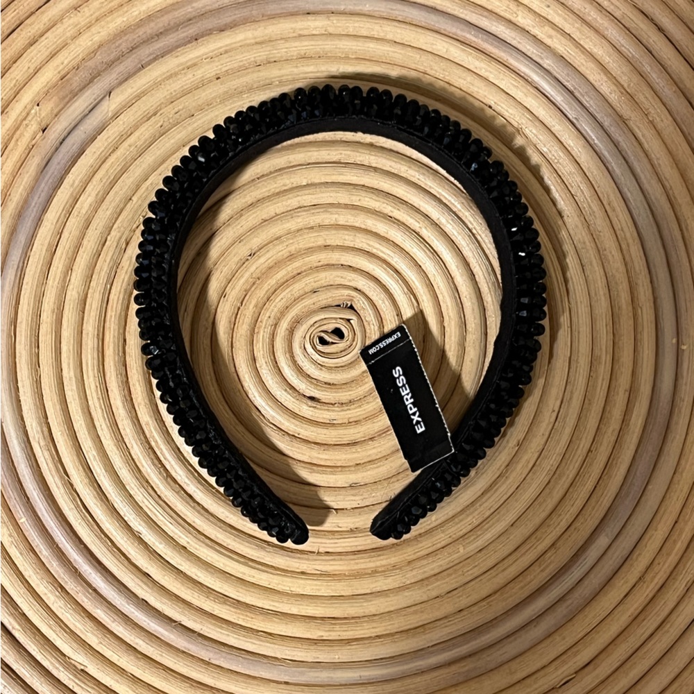 Express Black Bead Headband